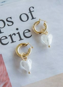 Peppermayo Lana Earrings - Clear Gold