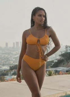 Riley Hubatka X Peppermayo Paradise City Bikini Bottom - Summer Mango