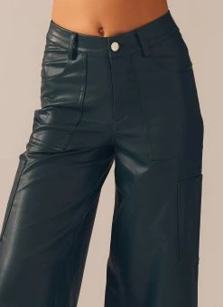 Peppermayo Exclusive In My Natural Element PU Pants - Dark Forest -Peppermayo Shop da9f114d30964fe8a8b9adaa52dc1632