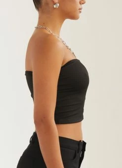 Silk X Peppermayo Organic Forms Tube Top - Shadow -Peppermayo Shop db380b77de0847d99aafbdef91fae3c7