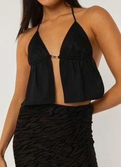 Peppermayo Exclusive Mystic Halter Top - Black