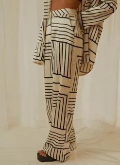 4TH & RECKLESS Norma Trouser - Black And White -Peppermayo Shop ddc189f422c744a7bf814f85934fd4d8