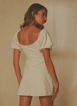 Peppermayo Exclusive San Sebastian Linen Mini Dress - Oatmeal -Peppermayo Shop dedcc7f8566141d494a62abd9024c201