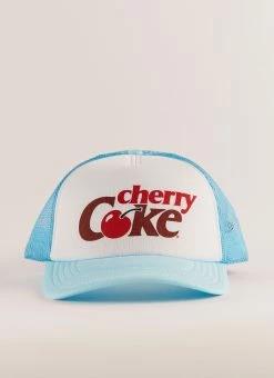 AMERICAN NEEDLE Enjoy Coke Sinclair Trucker - White And Blue