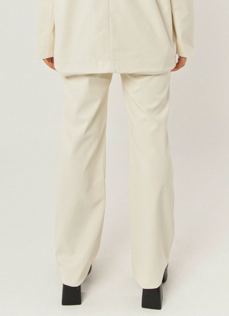 Peppermayo Exclusive To The Beat Pants - Ivory Snakeskin 7 Peppermayo Exclusive To The Beat Pants - Ivory Snakeskin - Image 5