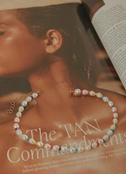 Peppermayo Girls Of Summer Necklace - Pearl Multi -Peppermayo Shop e16c2adf06d04c5a880798fea08412e8