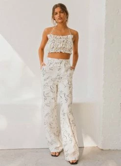 Peppermayo X Rikki Day Sicilian Linen Pants - Aperitivo