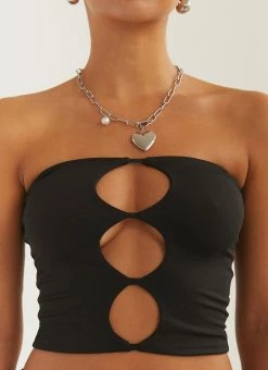 Silk X Peppermayo Organic Forms Tube Top - Shadow -Peppermayo Shop e3b77379c2e14dd4985a85e795eda525