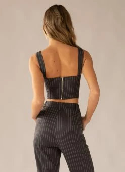 Peppermayo Exclusive Mia Suit Bustier - Charcoal -Peppermayo Shop e4b7ba464c6c43a9bc1ee0e047d9777f
