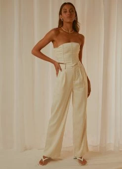 Peppermayo Exclusive Time To Dream Bustier Top - Ivory -Peppermayo Shop e5dc692dea984882962764695b67b98c