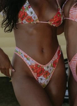 VDM The Label Reversible Kate Bottom - 70s Floral / Sunburst Tartan