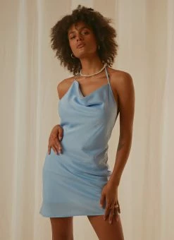 Peppermayo Exclusive Sardinia Mini Dress - Sky -Peppermayo Shop efb21aa03ca1470680139ce10fc1bfa7