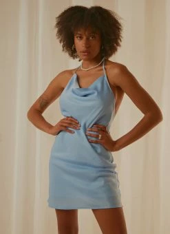 Peppermayo Exclusive Sardinia Mini Dress - Sky -Peppermayo Shop f1ca37db0e5344e5a59dc7079460a336