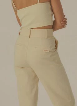 Vacancy Supply Endless Road Twill Pant - Creme -Peppermayo Shop f36838119e0e4473b2a2560977b7ab82