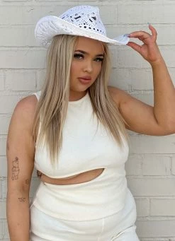 Peppermayo All Roads Lead To Texas Cowgirl Hat - White -Peppermayo Shop f4c3ea82f98148d0951733992e63697b ae94bdec 3f0f 4cf9 a3d9 155d8e522061