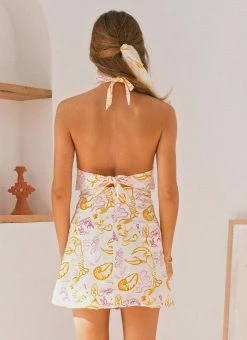 Peppermayo X Rikki Day Rosé All Day Linen Mini Dress - Oceanus -Peppermayo Shop f4c9e167564847baa44db2b3a3568035