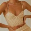 Peppermayo Exclusive Sunday Girl Bustier Crop - Neutral Check -Peppermayo Shop f5d9307d5dfb40cea6c1b92788d5f3b2