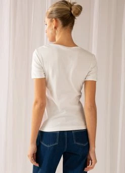 Rolla's Blue Jean Tight Rib Tee - White -Peppermayo Shop f7016b864814489fa27be91062efd250