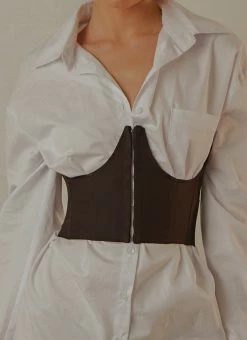 Peppermayo Exclusive Summer Fade Underbust Corset - Black -Peppermayo Shop f97e4440c07f449fbf9aae008c595100