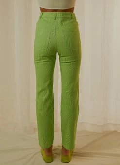Peppermayo Exclusive Electric Avenue Pants - Lime Wave -Peppermayo Shop f9cf2532e64b4c7abd1e83c63108c669