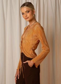 Peppermayo Exclusive Barcelona Nights Tie Top - Rust -Peppermayo Shop fa05818c4b424a15b51bb83a48fb210b