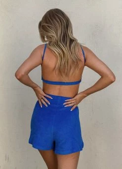 Vacancy Supply Sunbather Terry Crop - Cobalt -Peppermayo Shop fb04e506bd8547b8844b757dbd2638bb