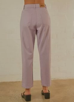 Afends Shelby Hemp Twill Wide Leg Pant - Lilac -Peppermayo Shop fcc6c5b4b490432c9cfd32c1025f500c