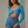 Peppermayo Superlove Crop Top - Blue