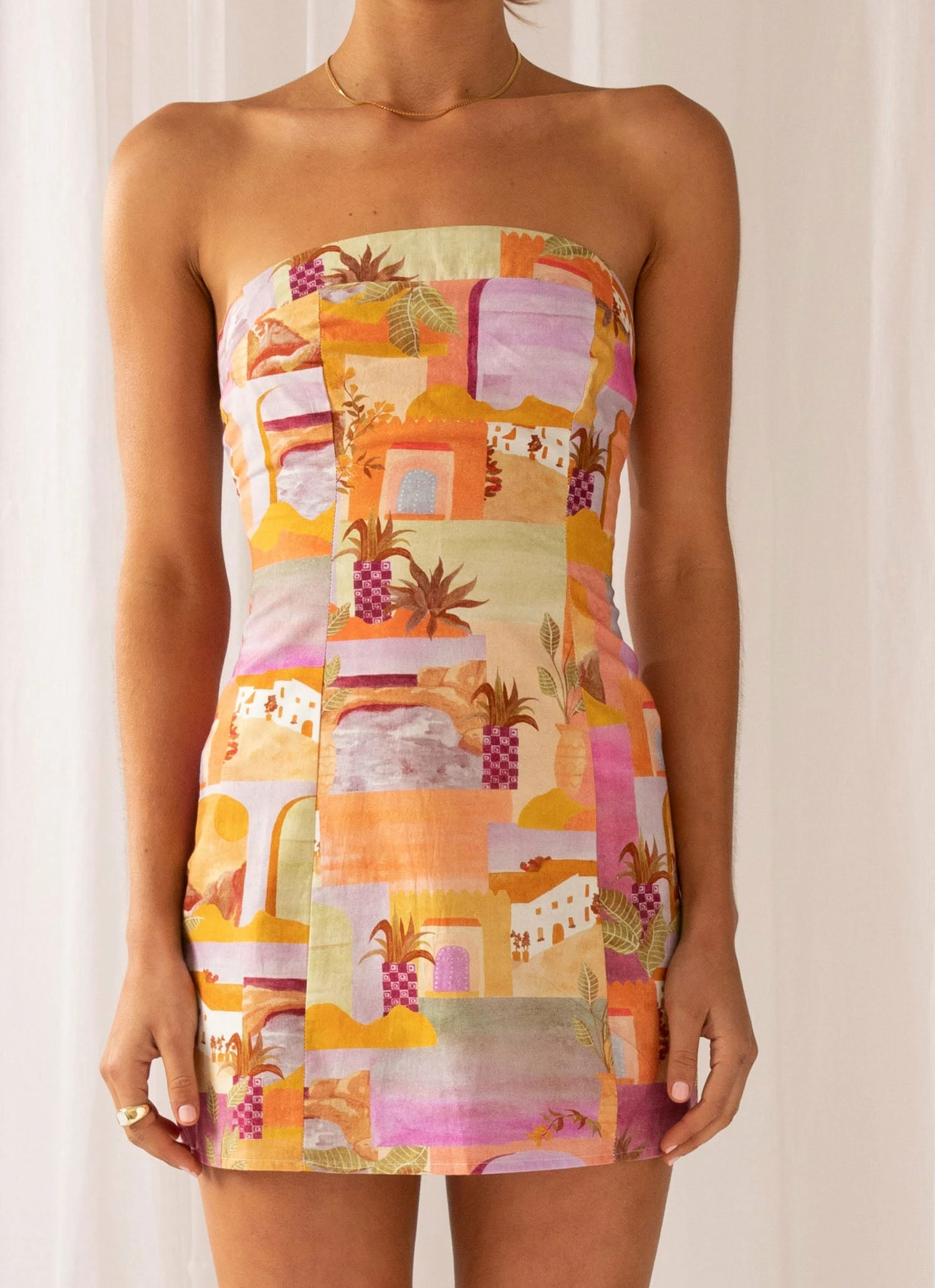 Peppermayo Exclusive Sun And Sand Bustier Mini Dress - Sunset Building 8 Peppermayo Exclusive Sun And Sand Bustier Mini Dress - Sunset Building - Image 6