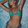 Peppermayo Exclusive Holidae Triangle Bikini Top - Jade Green Towelling -Peppermayo Shop fe60a89142b844949a38f75bf7307ab5