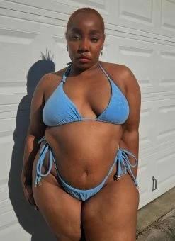 Riley Hubatka X Peppermayo Dive In Bikini Top - Azure