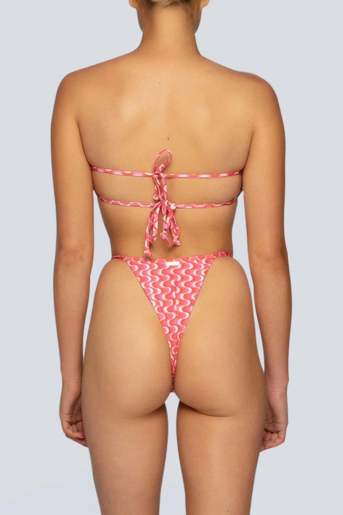 LaHana Swim Paten Bottom - Pink Wave 9 LaHana Swim Paten Bottom - Pink Wave - Image 7