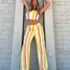 Riley Hubatka X Peppermayo Estate Pants - Sunset Stripe 2 Riley Hubatka X Peppermayo Estate Pants - Sunset Stripe -Peppermayo Shop madison bruckner RefreshmentsBustierTopxEstatePants2