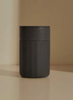Odcuple Original 12oz Reusable Coffee Cup (355ml) - Charcoal -Peppermayo Shop odcuple peppermayo charcoal 1
