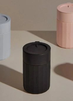 Odcuple Original 12oz Reusable Coffee Cup (355ml) - Charcoal -Peppermayo Shop odcuple peppermayo charcoal 3