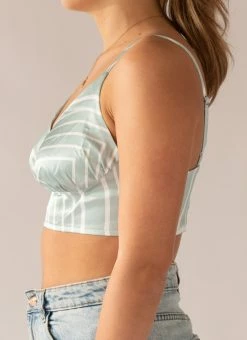 4TH & RECKLESS Francesca Top - Sage Print -Peppermayo Shop untitled 1166 3
