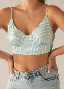 4TH & RECKLESS Francesca Top - Sage Print