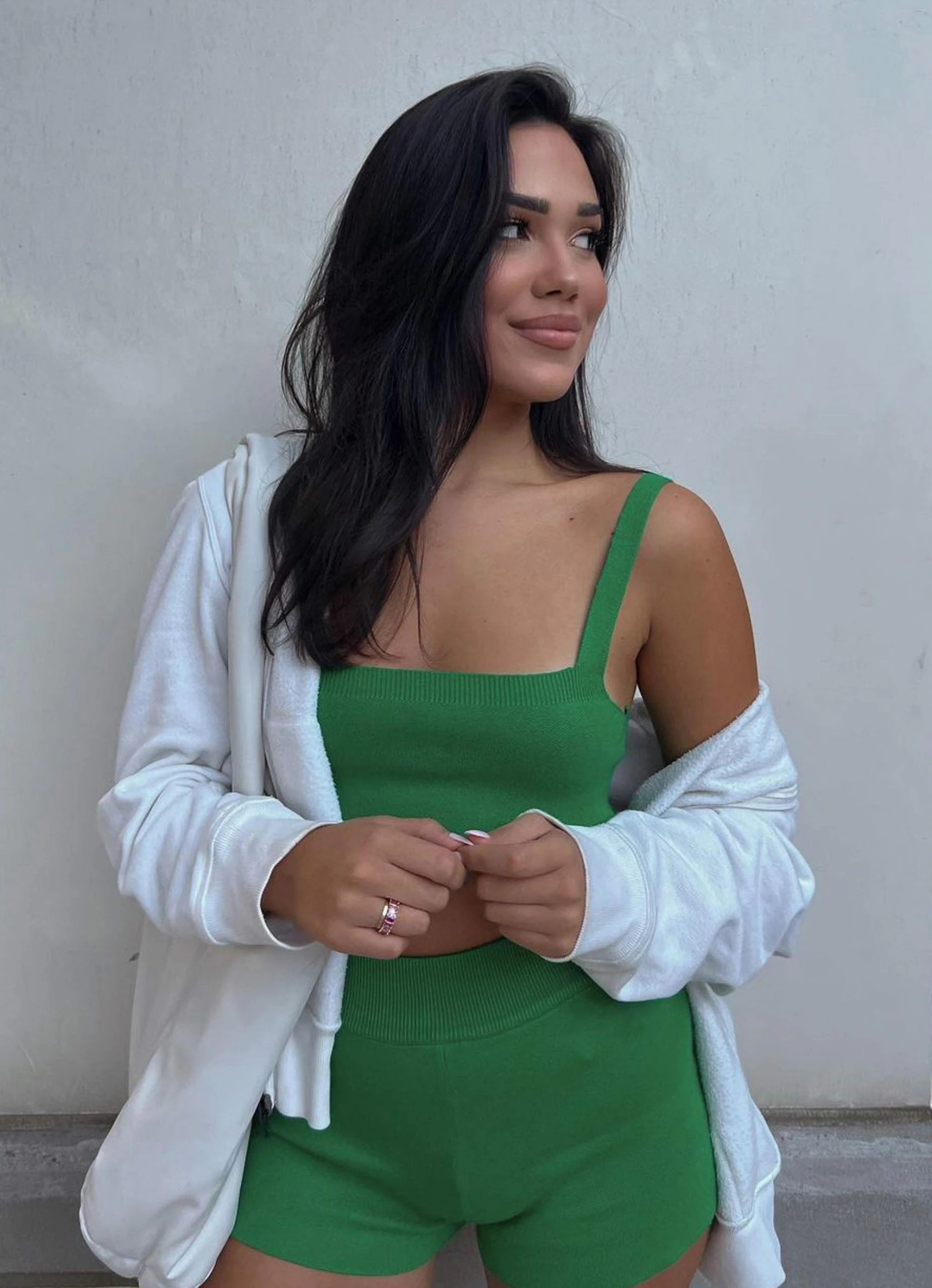 Peppermayo Exclusive Remix It Knit Crop - Jade Green 4 Peppermayo Exclusive Remix It Knit Crop - Jade Green - Image 2